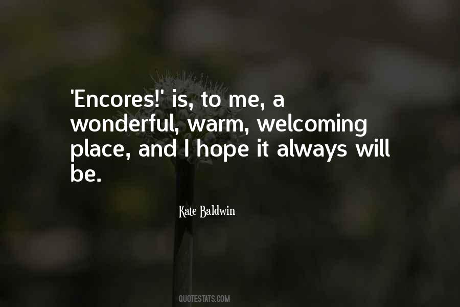 Warm And Welcoming Quotes #1173963