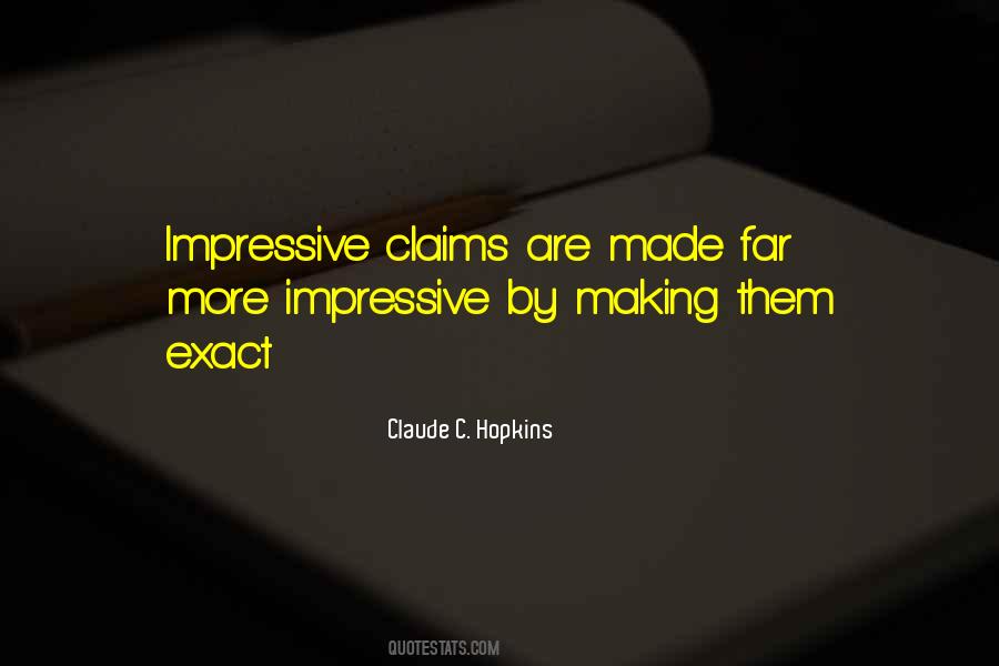 Claims Made Quotes #1619565