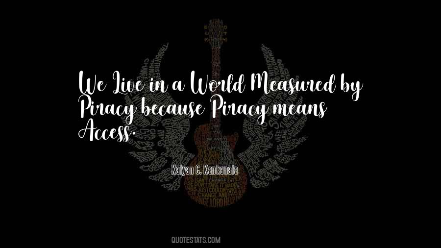 Music Piracy Quotes #518656
