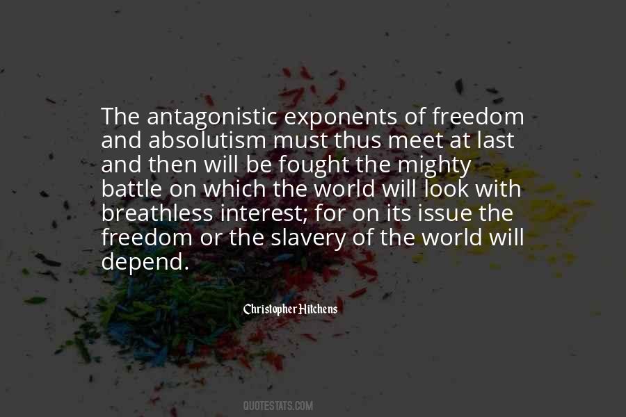 Freedom Slavery Quotes #169288