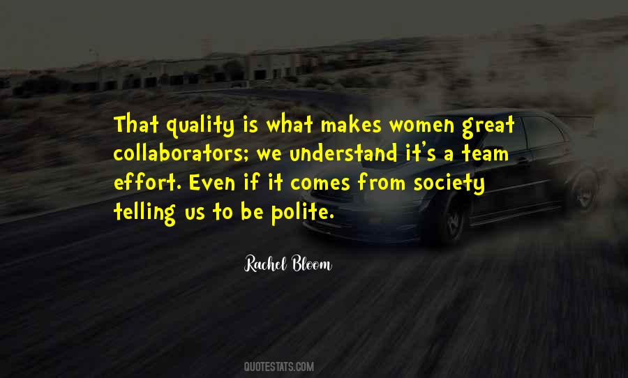 Polite Society Quotes #534345