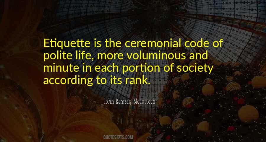Polite Society Quotes #676959