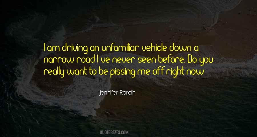 Unfamiliar Road Quotes #1767188