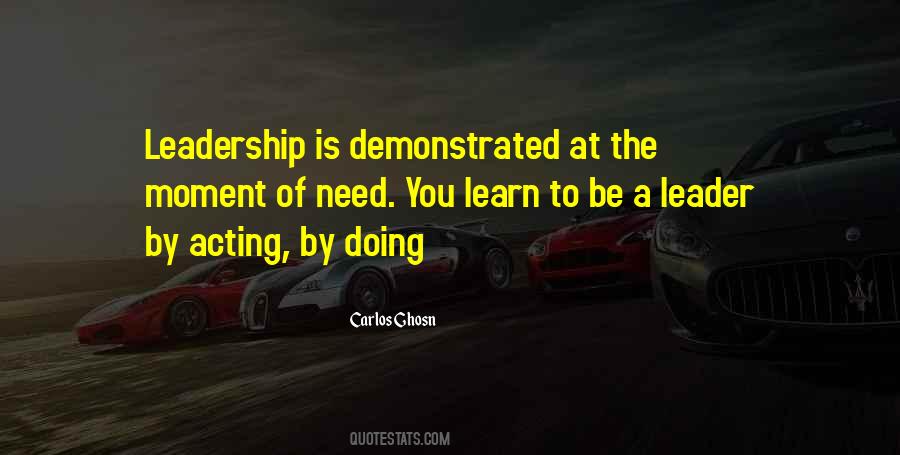 Be A Leader Quotes #1066932
