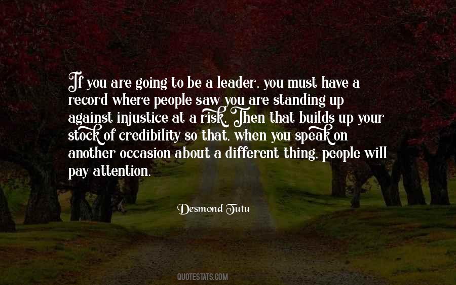 Be A Leader Quotes #1303483