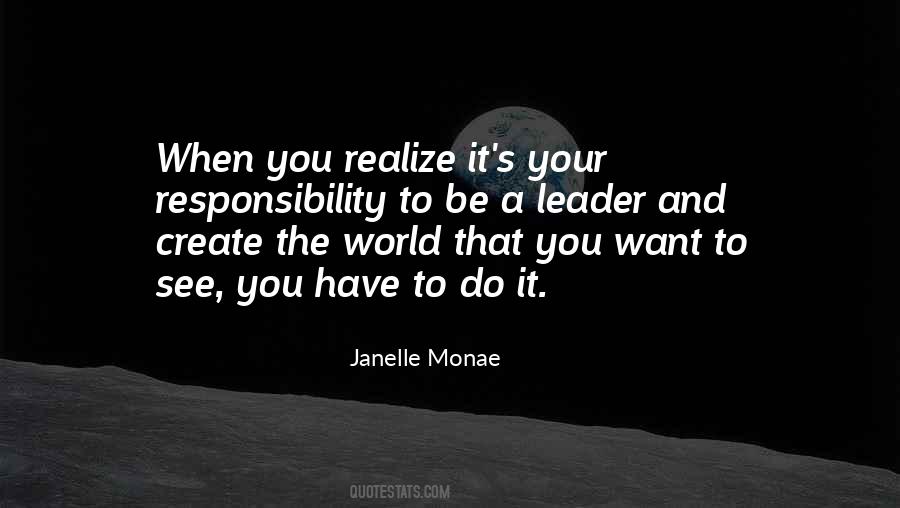 Be A Leader Quotes #1789251
