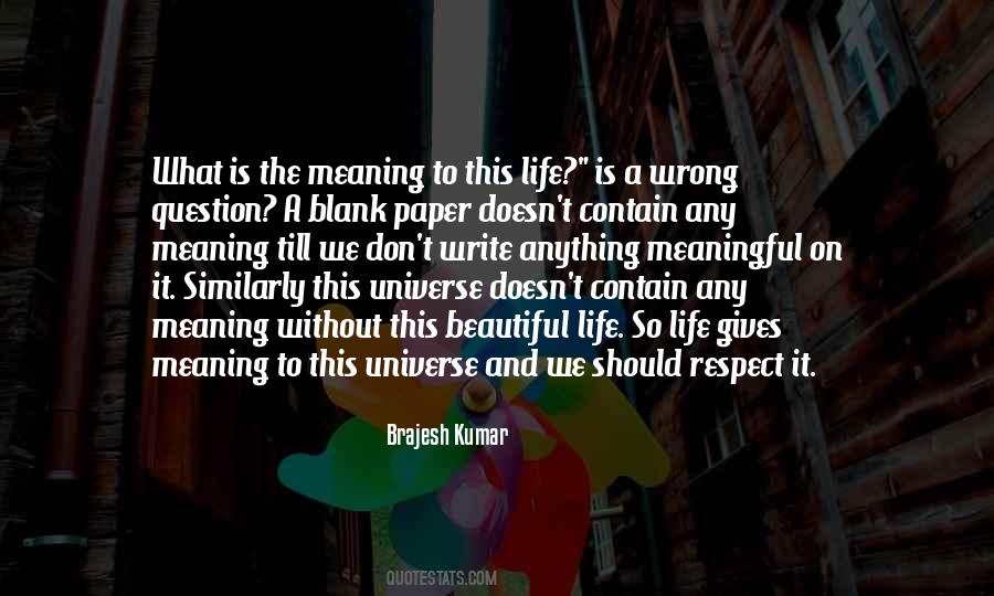 Beautiful And Meaningful Quotes #305195