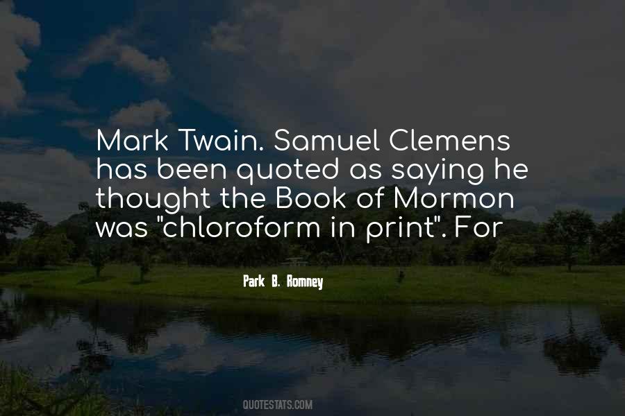 Mark Twain Samuel Clemens Quotes #1785695