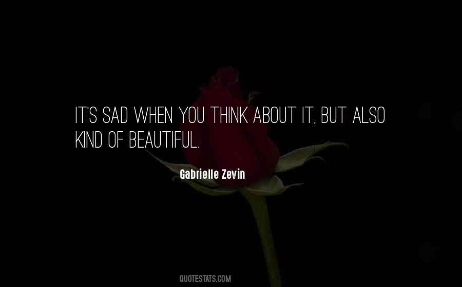 Beautiful But Sad Quotes #411204