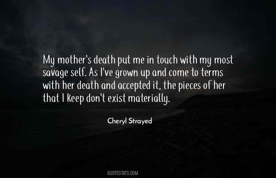 Mother S Death Quotes #460519