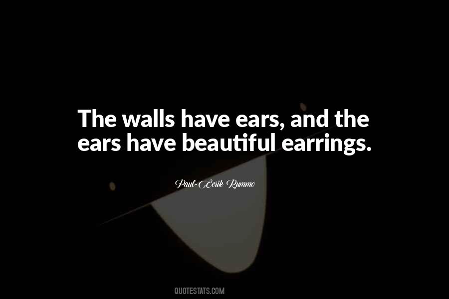 Beautiful Earrings Quotes #1050953
