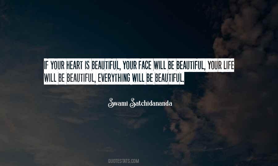 Beautiful Face And Heart Quotes #549851