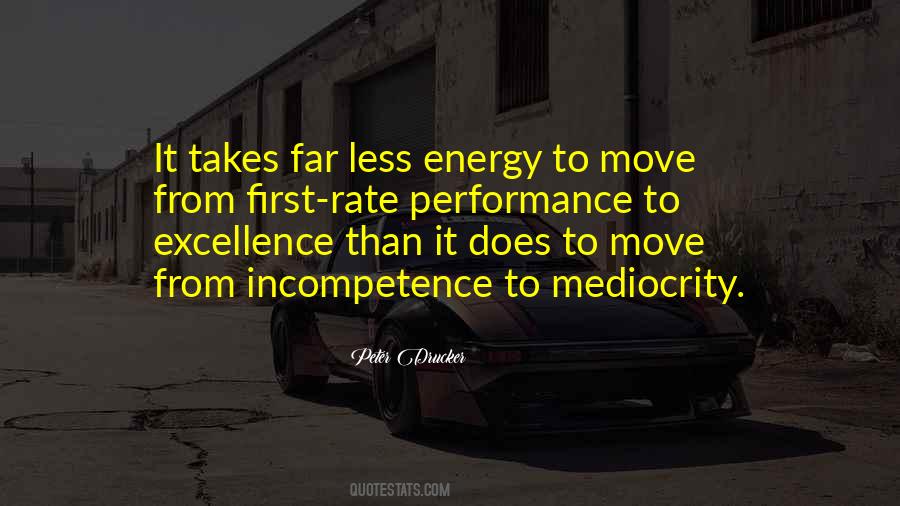 Quotes About Mediocrity And Excellence #149143