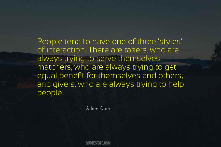Benefit Others Quotes #353953