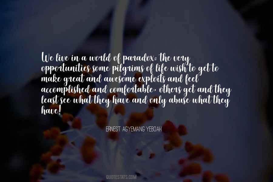 Life Paradox Quotes #1437285