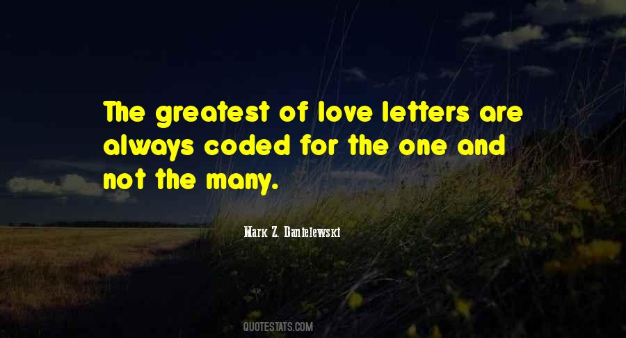 Letters Of Love Quotes #967636