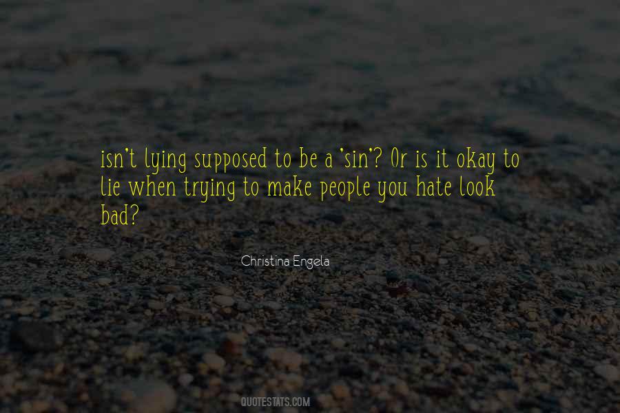Lie People Quotes #214274