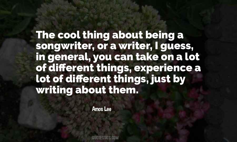 On Being A Writer Quotes #599389
