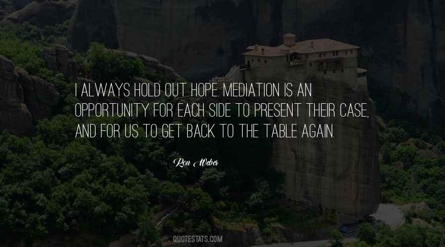 Quotes About Mediation #1680354