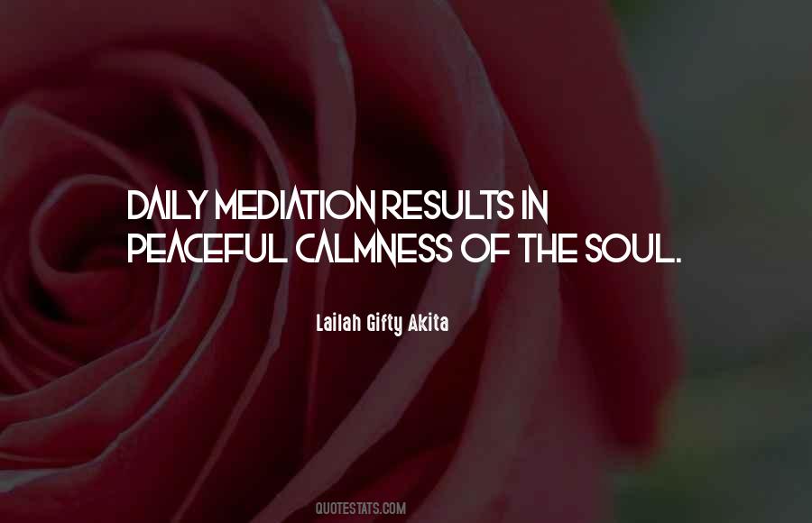 Quotes About Mediation #1729248