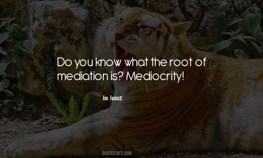 Quotes About Mediation #1769260