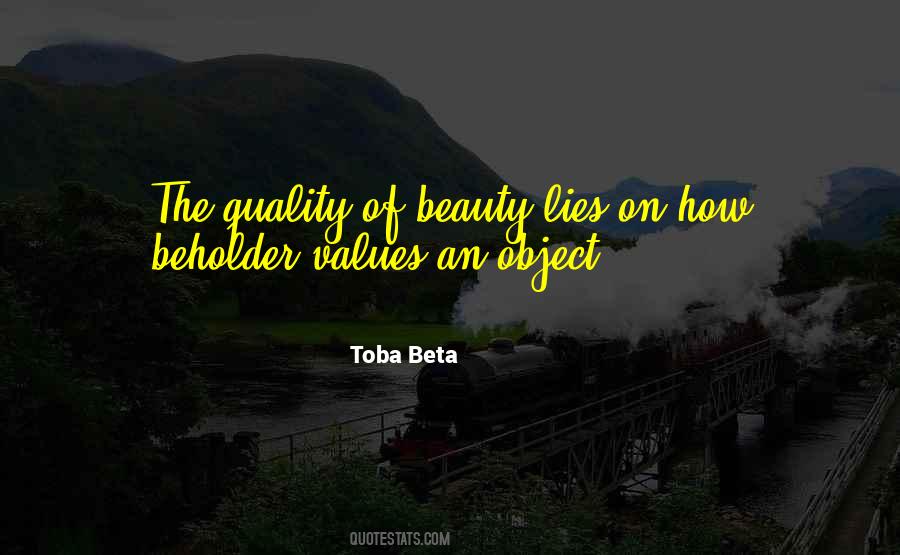 Beauty Beholder Quotes #426332