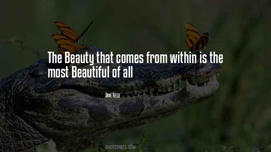 Beauty Comes Quotes #130651