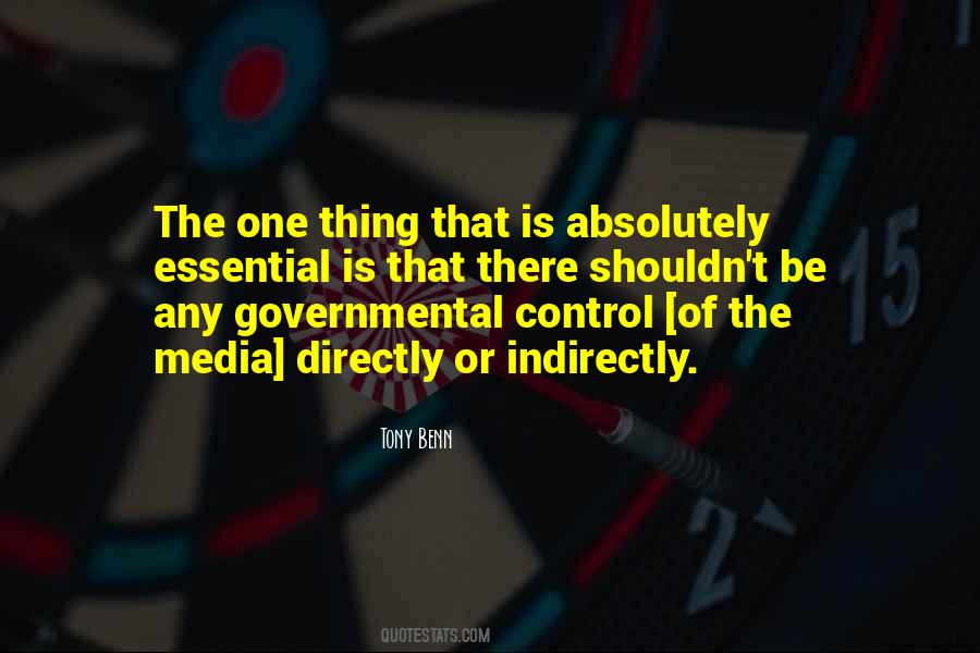 Quotes About Media Control #1116877