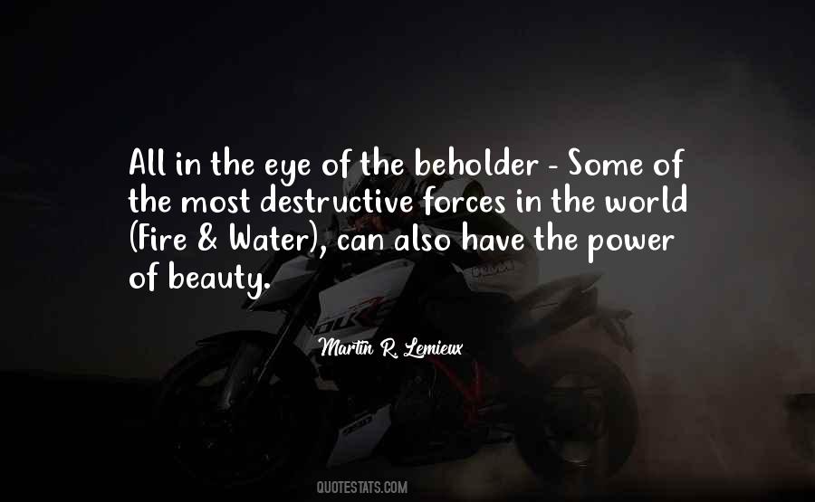 Beauty In Eye Of Beholder Quotes #1775253