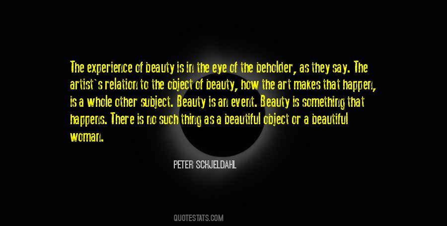 Beauty In Eye Of Beholder Quotes #692042