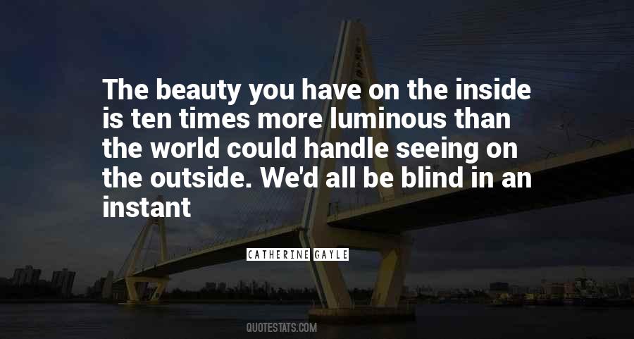 Beauty Is Inside You Quotes #30167