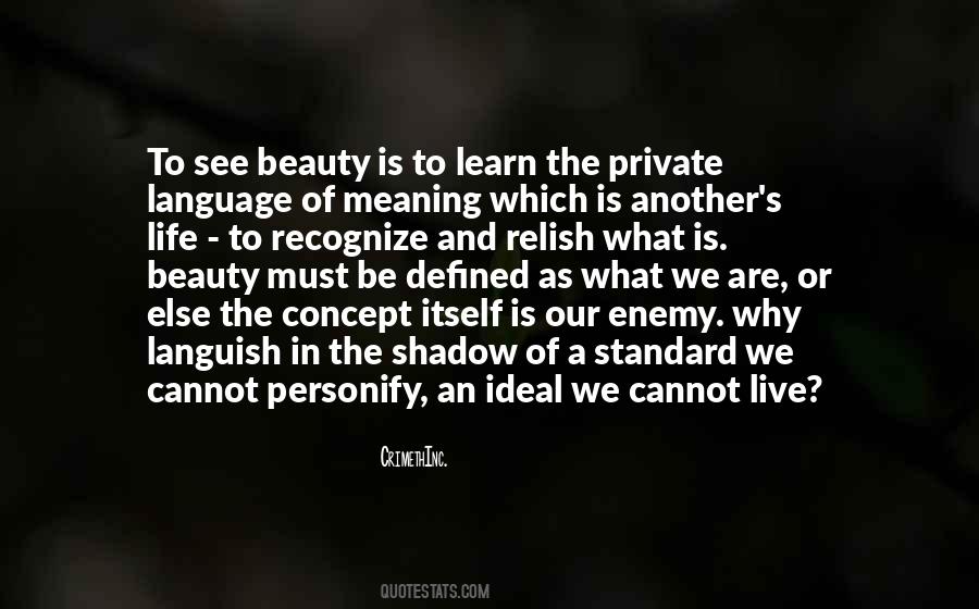 Beauty Is Not Defined By Quotes #137919