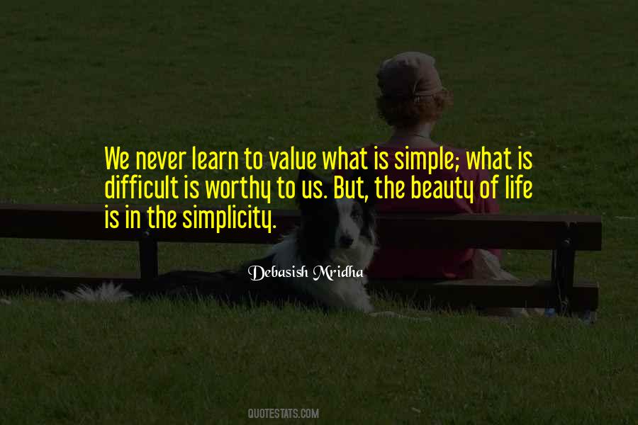 Beauty Is Simple Quotes #1259530
