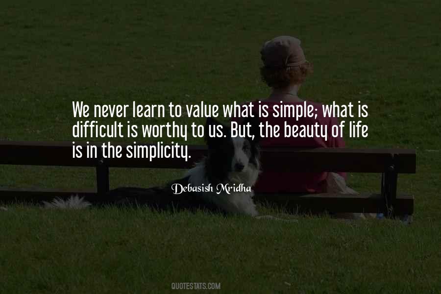 Beauty Is Simplicity Quotes #1259530