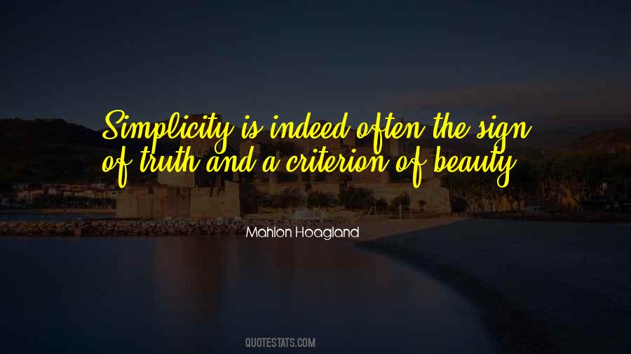 Beauty Is Simplicity Quotes #380891