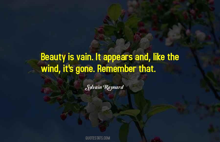 Beauty Is Vain Quotes #457995