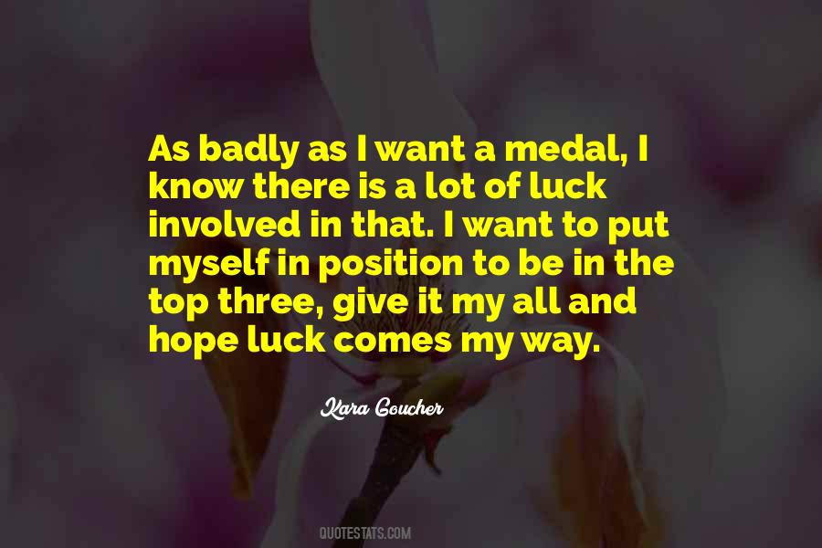 Quotes About Medal #1266346