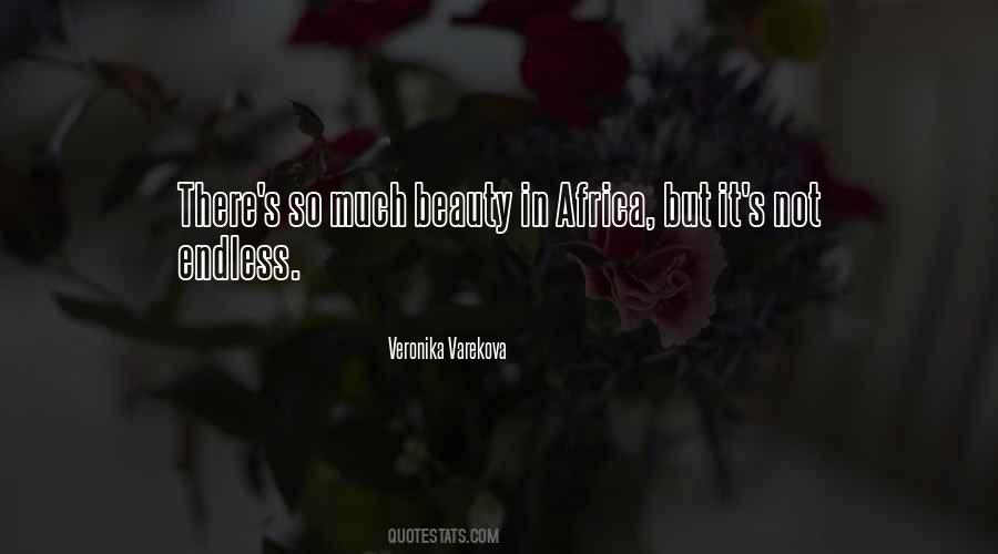 Beauty Of Africa Quotes #206314