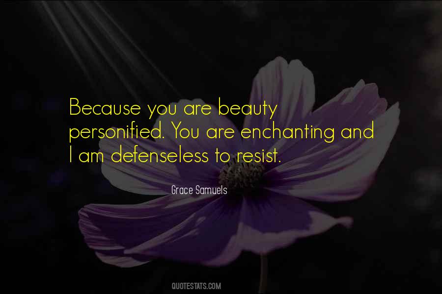 Beauty Personified Quotes #1157017