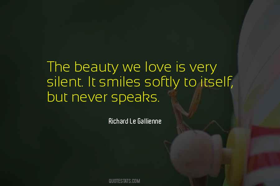 Beauty Speaks Quotes #650570