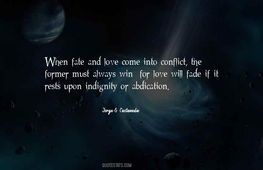 Love Conflict Quotes #534920