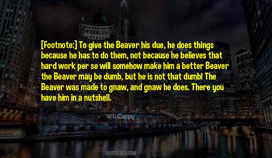 Beaver Quotes #392792