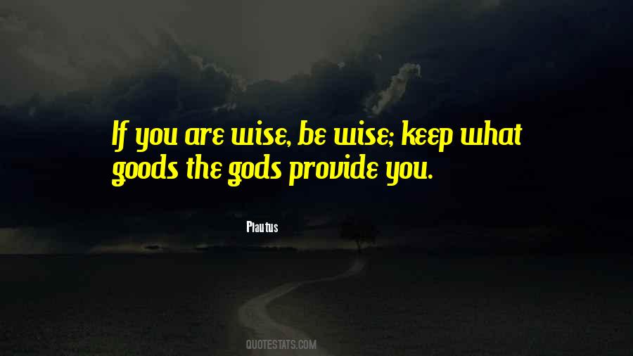 Gods Provide Quotes #1261256