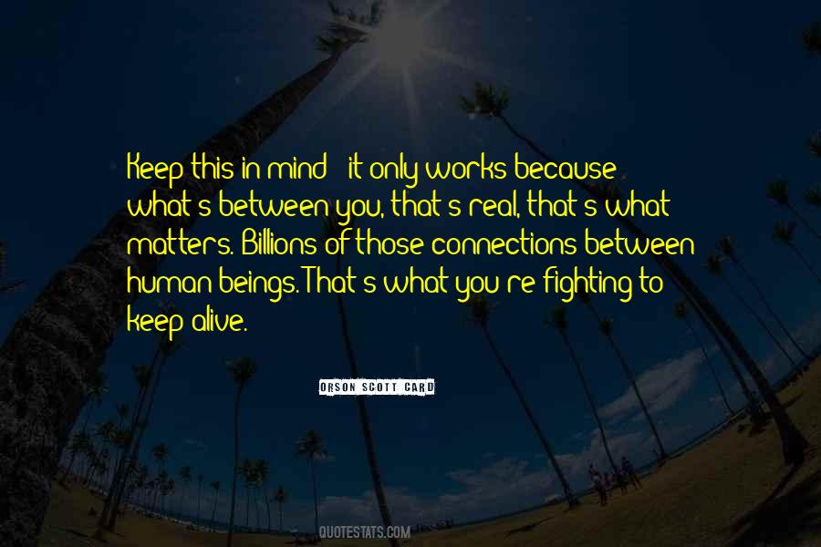 Because It Matters Quotes #1048216