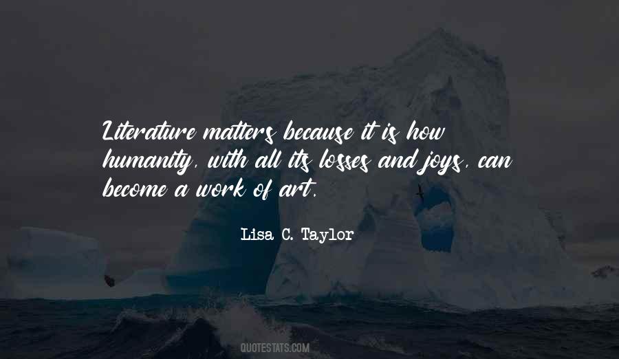 Because It Matters Quotes #395945