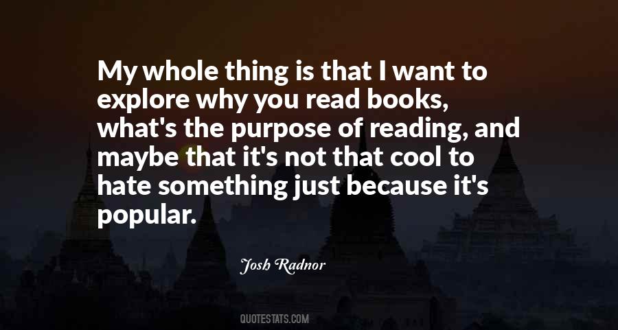 Because Of Reading Quotes #381742