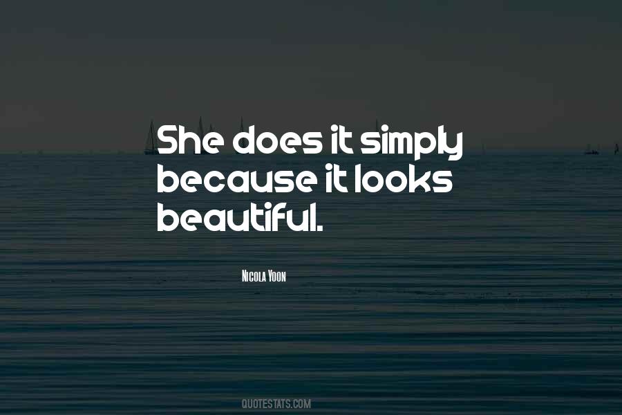 Because She's Beautiful Quotes #468798