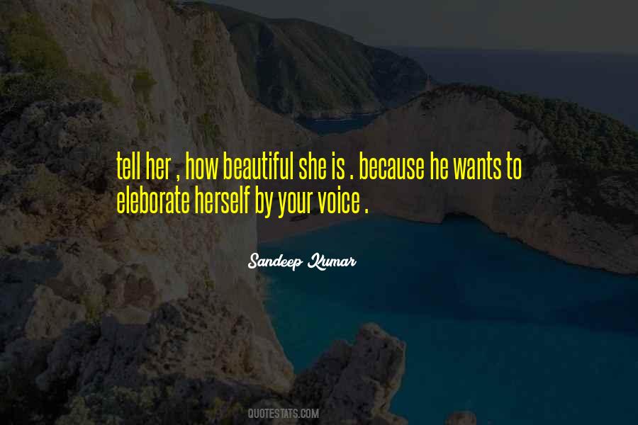 Because She's Beautiful Quotes #576199