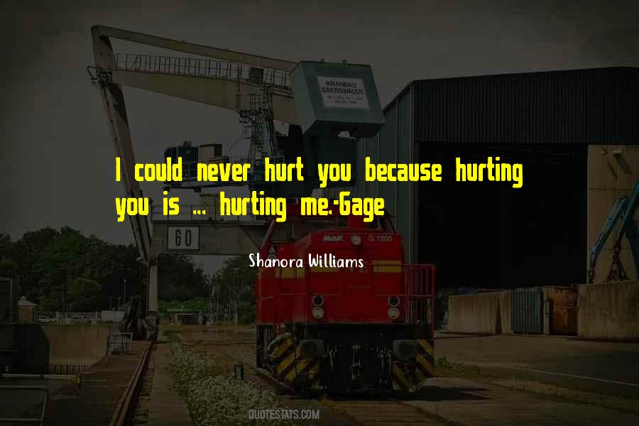 Because You Hurt Me Quotes #160046