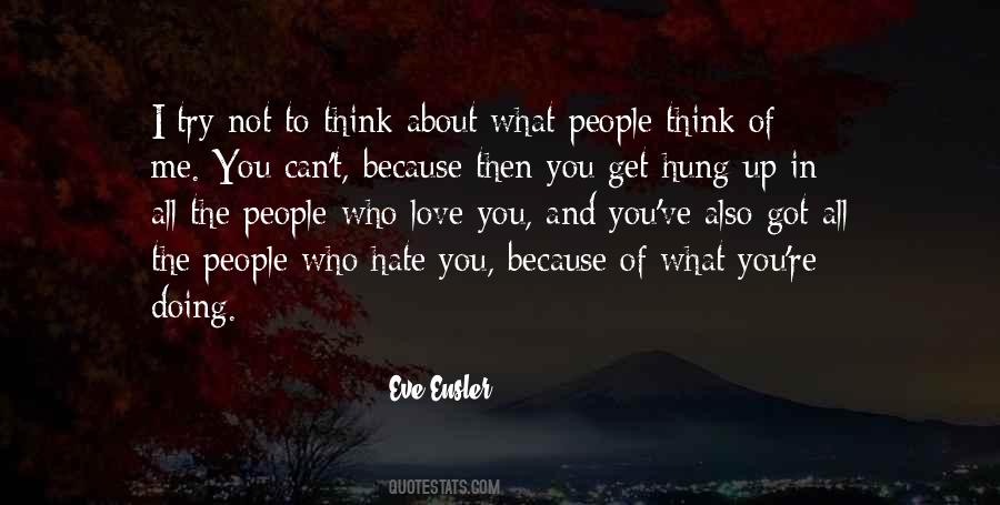Because You Love Me Quotes #190369